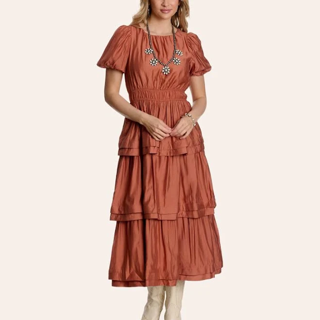 dress Women's Smock Waist Tiered Maxi Dress Cavender's Boot City Western Store $68