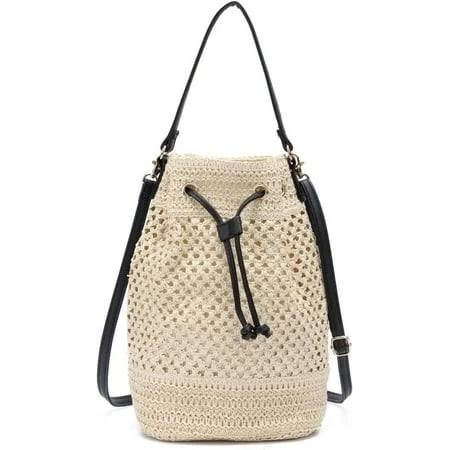 bag Women's Straw Drawstring Shoulder Bag Walmart - esunarty Direct $19.69