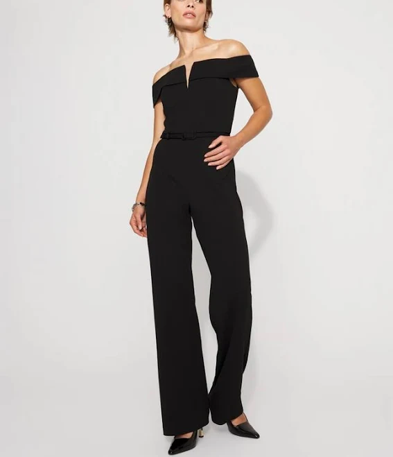 jumpsuit Women's White House Black Market Off-The-Shoulder Crepe Jumpsuit White House Black Market $92.5