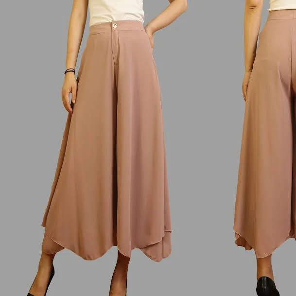 shorts Women's Wide Leg Chiffon Culottes Etsy - Seller $59.99