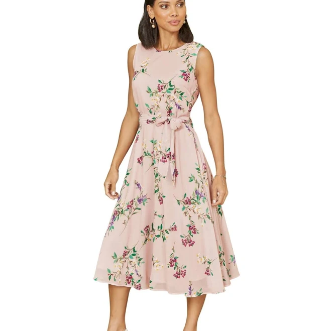 dress Womens Yumi Floral Print Midi Skater Dress Macy's $111.75