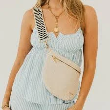bag Woven Westlyn Bum Bag Little Town Boutique $68