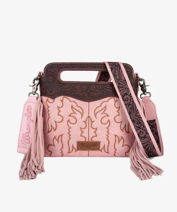 bag Wrangler Montana West Tooled Fringe Crossbody Bag Montana West $47.99