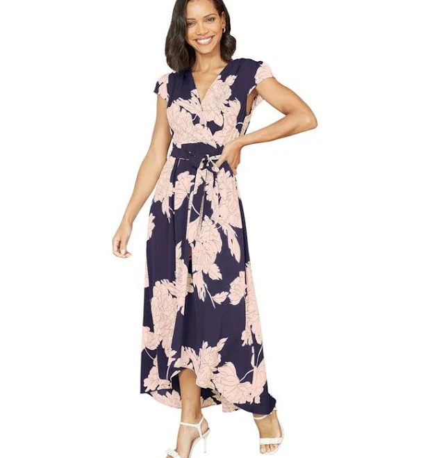 dress Yumi Women's Blossom Print Wrap Midi Dress Macy's $122
