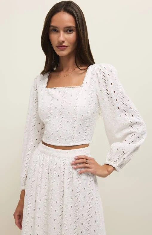 blouses Z Supply Bria Cotton Eyelet Top Z SUPPLY $98