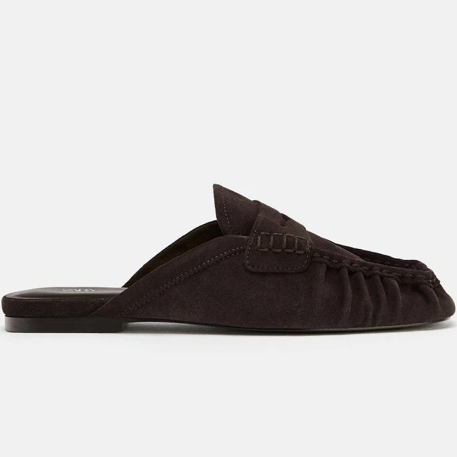 shoes Zara Leather Mule Loafers Zara USA $99.9