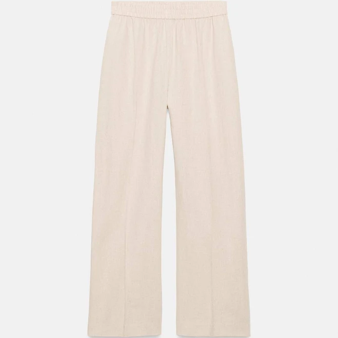 pants Zara Linen Blend Straight Leg Pants Zara USA $49.9