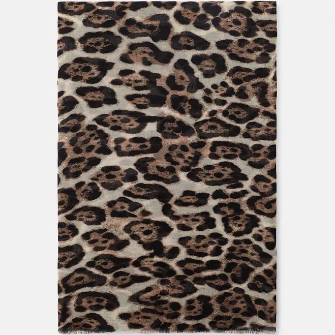 accessory Zara Modal Silk Leopard Scarf Zara USA $45.9