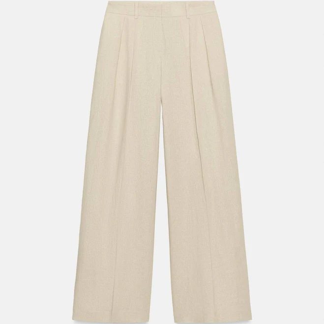 bottoms Zara Wide Leg Linen Pants Zara USA $59.9