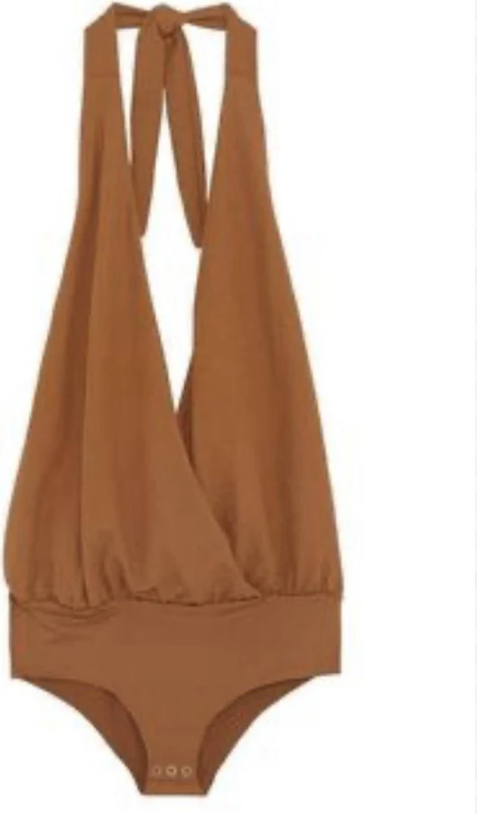 bodysuit Zara Women’s Bodysuit Top Burnt Orange Halter Neck Open Back Nwt. eBay $30