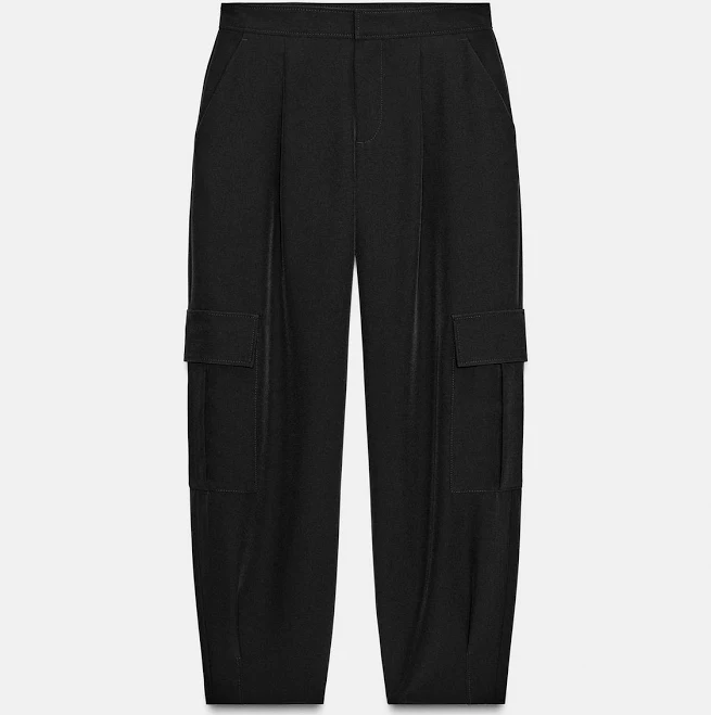 pants Zara Women's Tapered Cargo Pocket Pants Zara USA $59.9