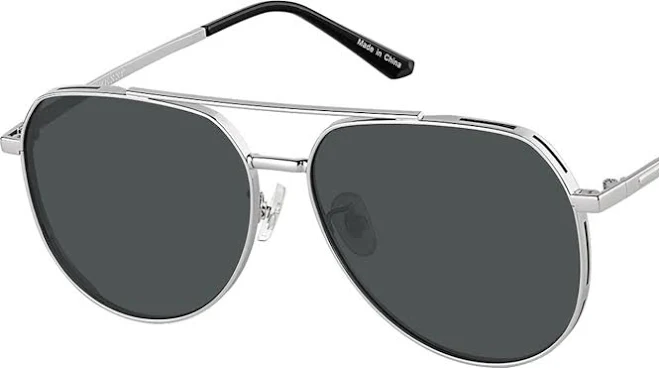 accessory Zenni Men's Aviator Stainless Steel Sunglasses Zenni Optical $18.5