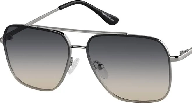 accessory Zenni Men's Aviator Stainless Steel Sunglasses with Nose Pads Zenni Optical $15.95