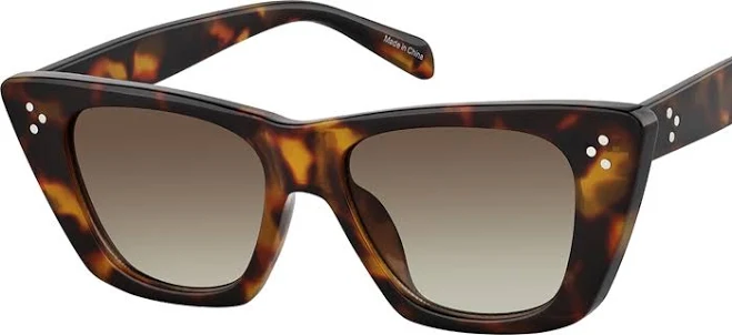 accessory Zenni Women's Retro Cat-Eye Tortoiseshell Sunglasses Zenni Optical $9.95