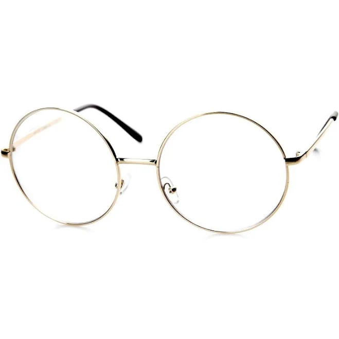 accessory zeroUV Vintage Extra Large Round Metal Glasses zeroUV $13.95