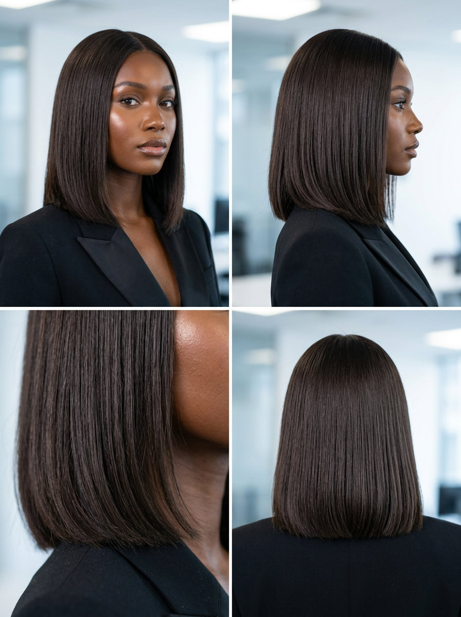 Espresso Martini Bob 2026 shoulder-length espresso brunette blunt cut with high-gloss finish for summer 2026
