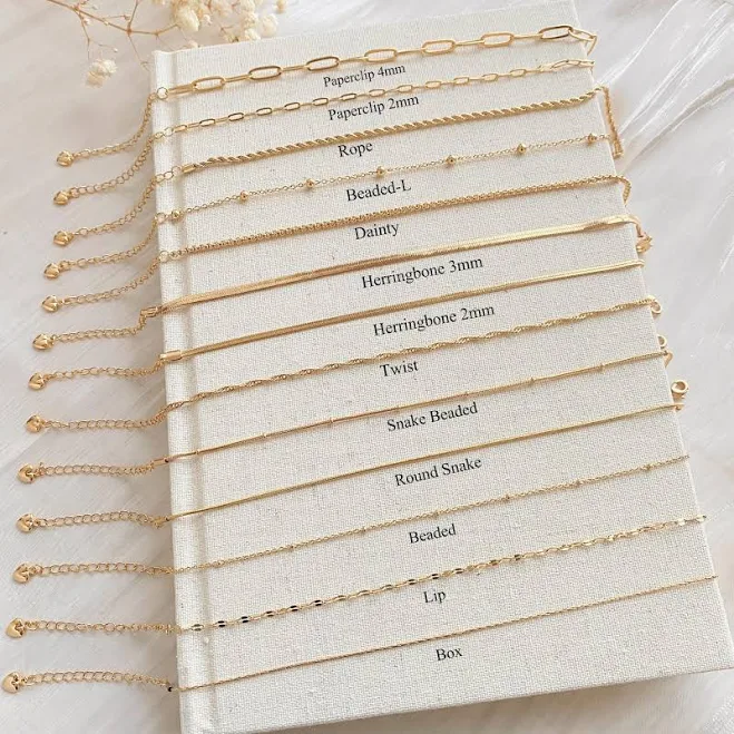 accessory 18K Gold Filled Minimalist Paperclip Chain Bracelet Etsy - Seller $15.99