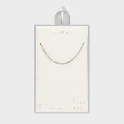accessory A New Day Sterling Silver Twisted Chain Necklace Target $12.79