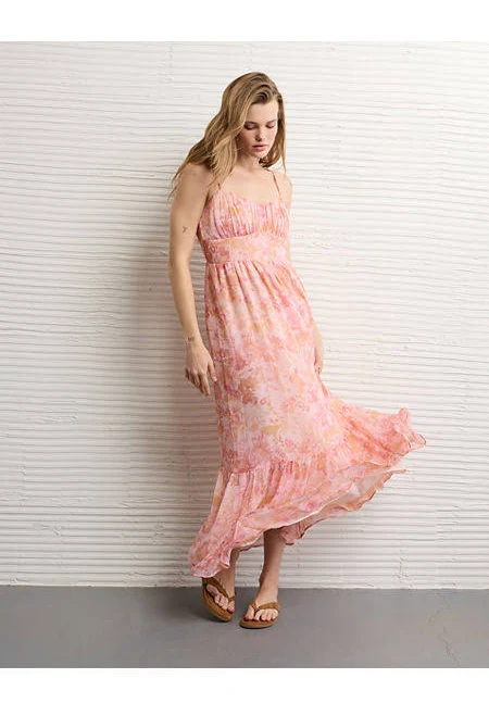 dress AE Sweetheart Tiered Maxi Dress Women's American Eagle Outfitters $78.71