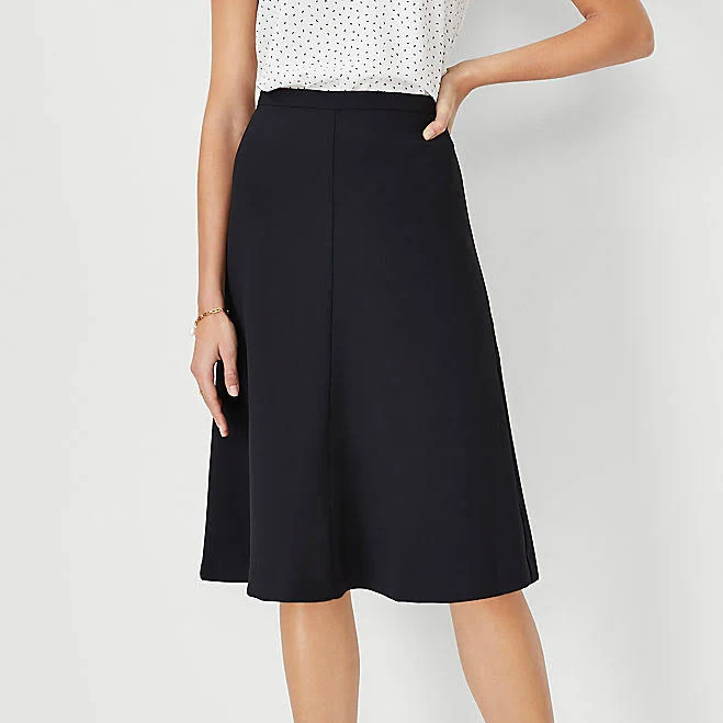 skirt Ann Taylor Women's Flare Crepe Skirt Ann Taylor $71.4