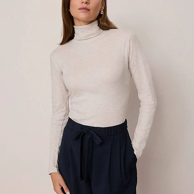 top Ann Taylor Women's Weekend Collection Turtleneck Top Ann Taylor $23.99