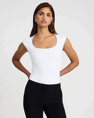 bodysuit Express Women's High Compression Scoop Neck Bodycon Express $40.5