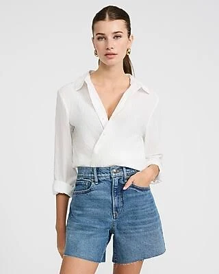 shorts Express Women's High-Waisted A-Line 5" Mom Jean Shorts Express $43.5