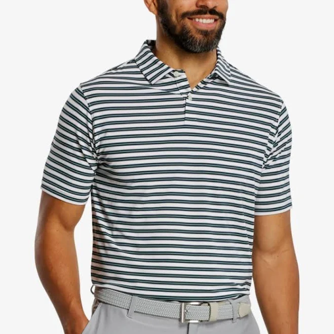 top FootJoy Men's Classic Stripe Lisle Golf Polo PGA TOUR Superstore $39.97