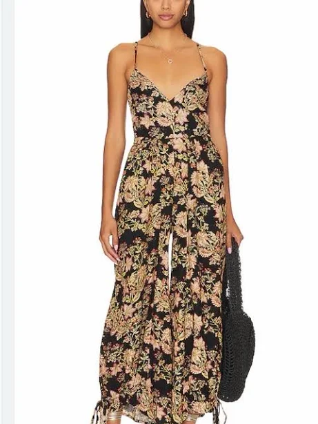 jumpsuit Free People Stand Out Floral Print Jumpsuit Poshmark $60