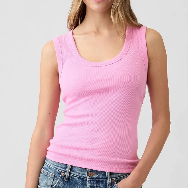 top Gap Women's Ribbed Scoopneck Tank Top Gap Factory $13.99