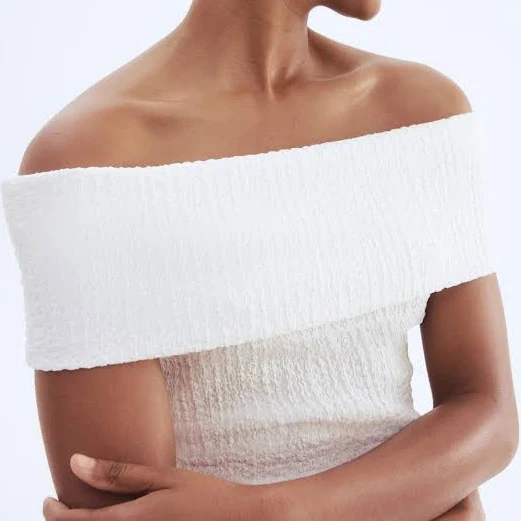 top H&M Ladies Off-The-Shoulder Top H&M $14.99