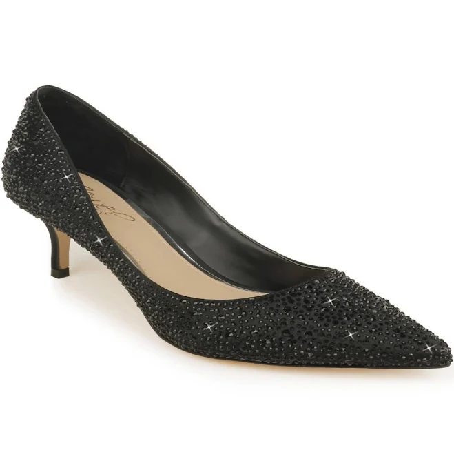 heels Jewel Badgley Mischka Women's Frenchie Pointed Toe Kitten Heel Macy's $99