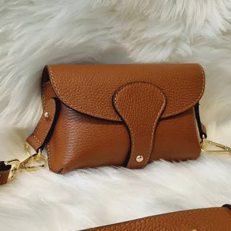 bag Leather Crossbody Bag with Gold Hardware Etsy - Seller $50.8