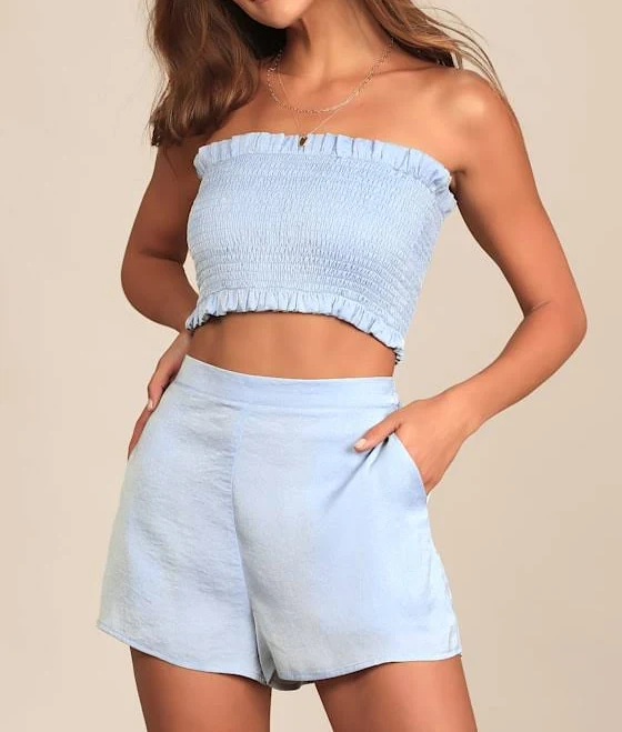 shorts Lulus High-Waisted Satin Shorts Lulus $23