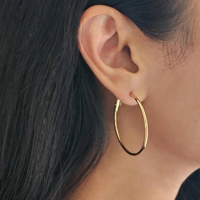 accessory Minimalist Gold Stacking Hoops Etsy - Seller $40.18