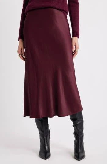 skirt Nordstrom Bias Cut Satin Skirt Nordstrom Rack $73.97
