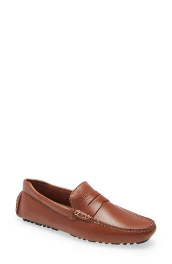 shoes Nordstrom Brody Driving Penny Loafer in Tan Leather at Nordstrom Rack, Size 8 Nordstrom Rack $69.97
