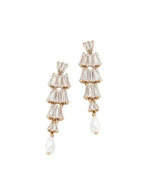 accessory Olive & Piper 14K Gold Plated Elora Drop Earrings Nordstrom $58