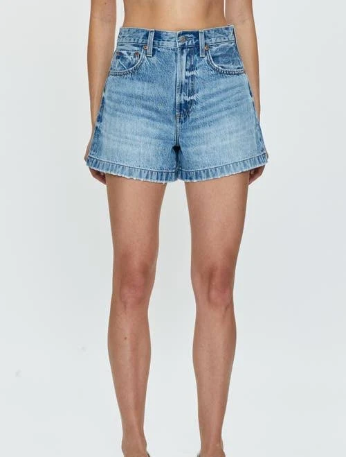 shorts Pistola Saige High Rise A-Line Short Nordstrom $148