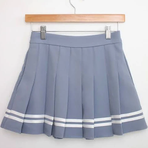 skirt Pleated Mini Skirt with Pockets and Stretchy Waistband Etsy - Seller $56