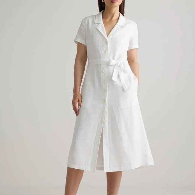 dress Quince Women's European Linen Button Front Dress Quince $64