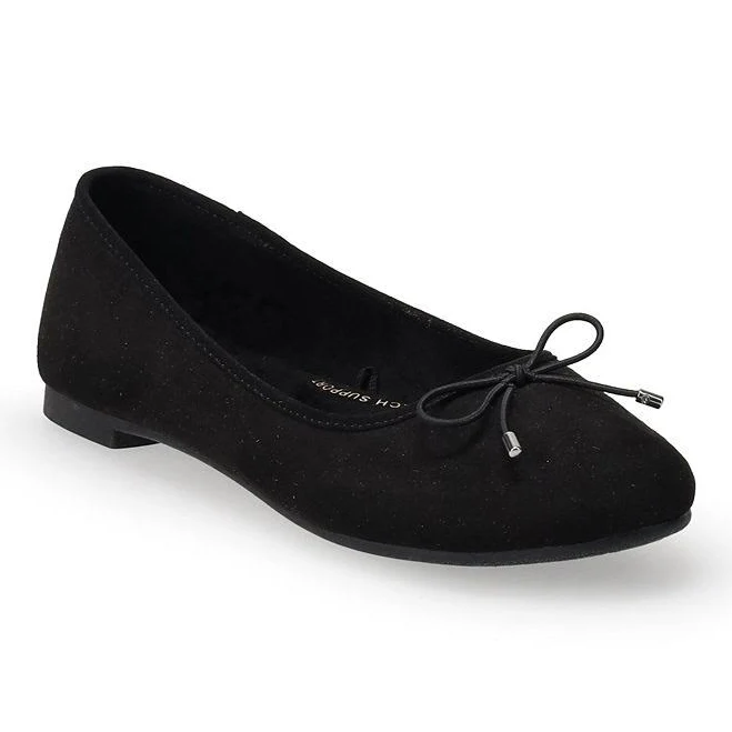 heels SO Emmaline Women's Ballet Flats, Size: 10, Black Kohl's $24.99