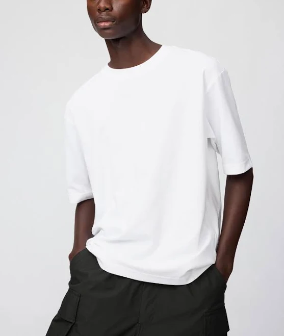 t-shirt UNIQLO Airism Cotton Oversized Half-Sleeve Quick-Drying T-Shirt Uniqlo $24.9