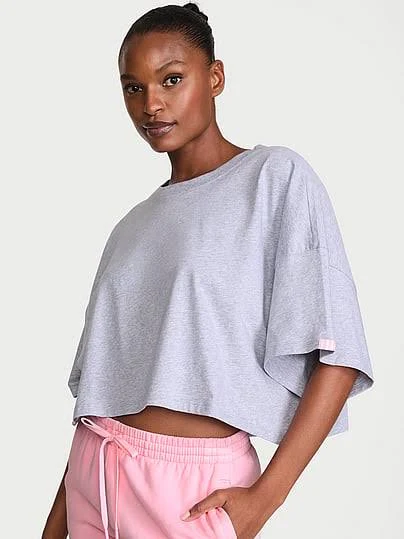 t-shirt Victoria's Secret Women's Oversized Cotton Crop Tee Victoria's Secret $39.95