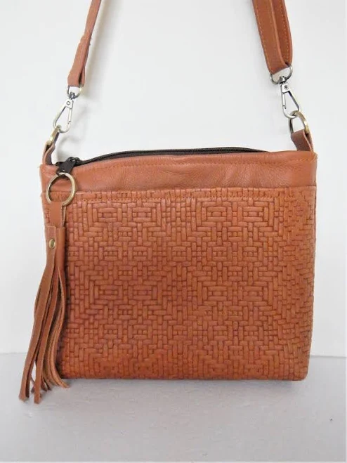 bag Vine and Branch Studio Woven Leather Crossbody Bag Etsy - Seller $58