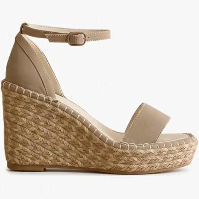 shoes Vivvy Madrid Raffia Wedge Sandals Lithologie Co. $70