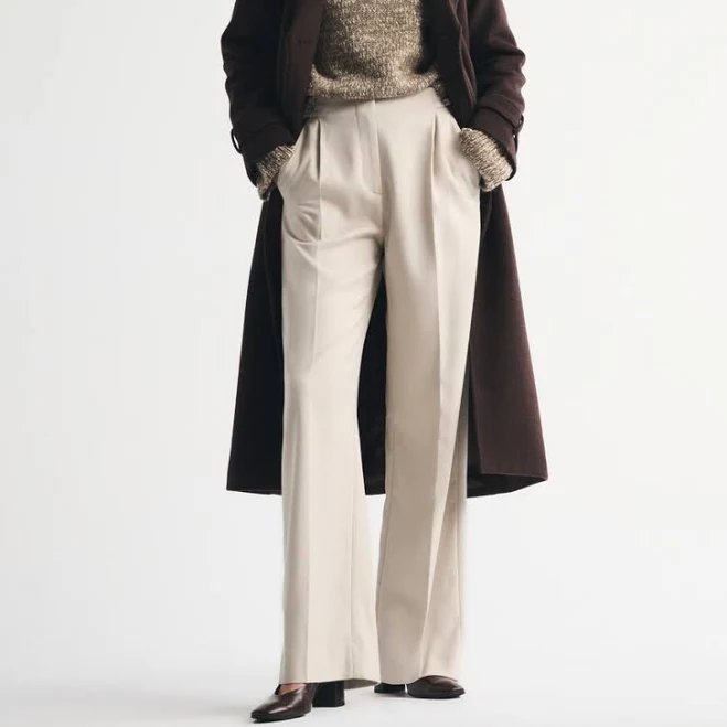 pants Women's Abercrombie & Fitch A&F Sloane Tailored Wide Leg Pant Abercrombie & Fitch $90