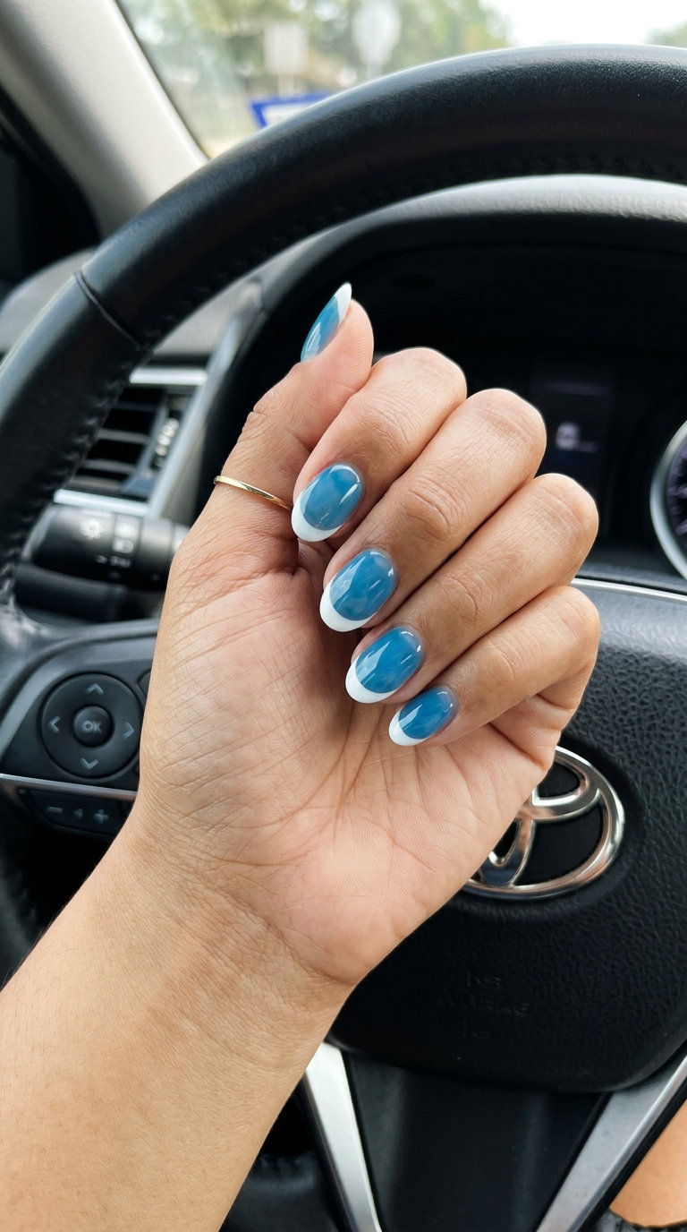 Peach fuzz almond aura short simple gel nails 2026 for romantic evenings and casual chic. Warm.