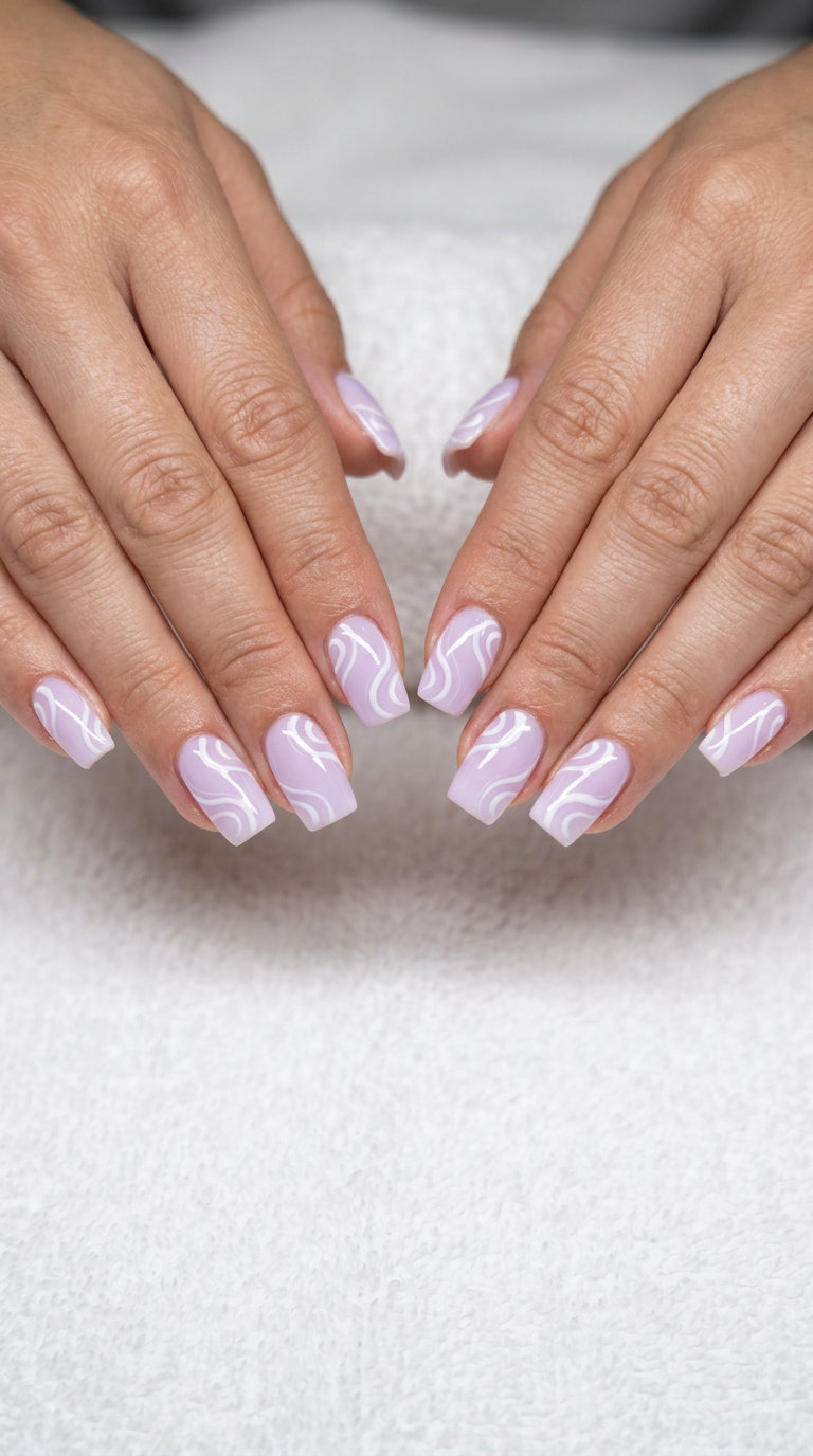 summer nails square medium 2026 outfit idea - fashion styling inspiration
